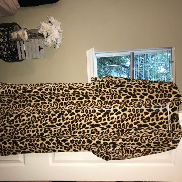 Animal Print Long Kimono - Picture 2 of 5